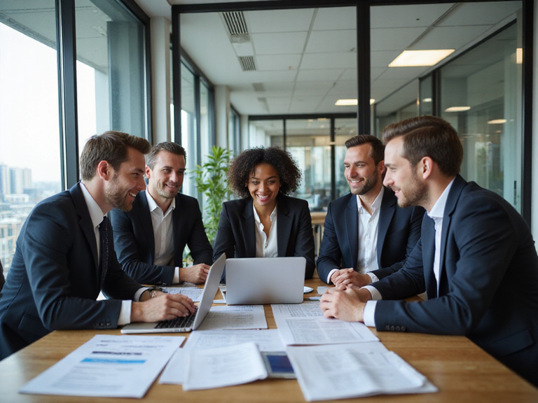 LexUnityUp team working together in a modern office
